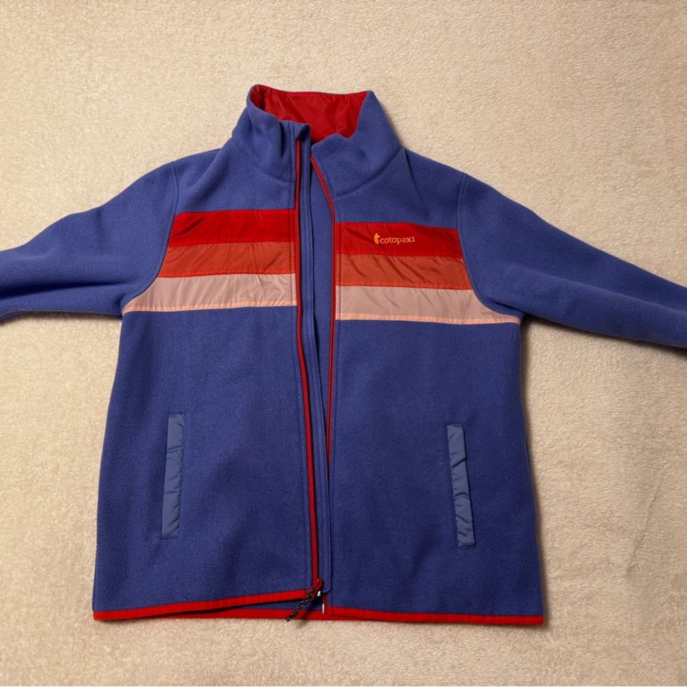 Cotopaxi Vibrant Blue and Red Jacket